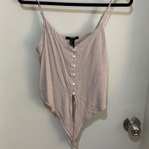 Pink stripe summer tank